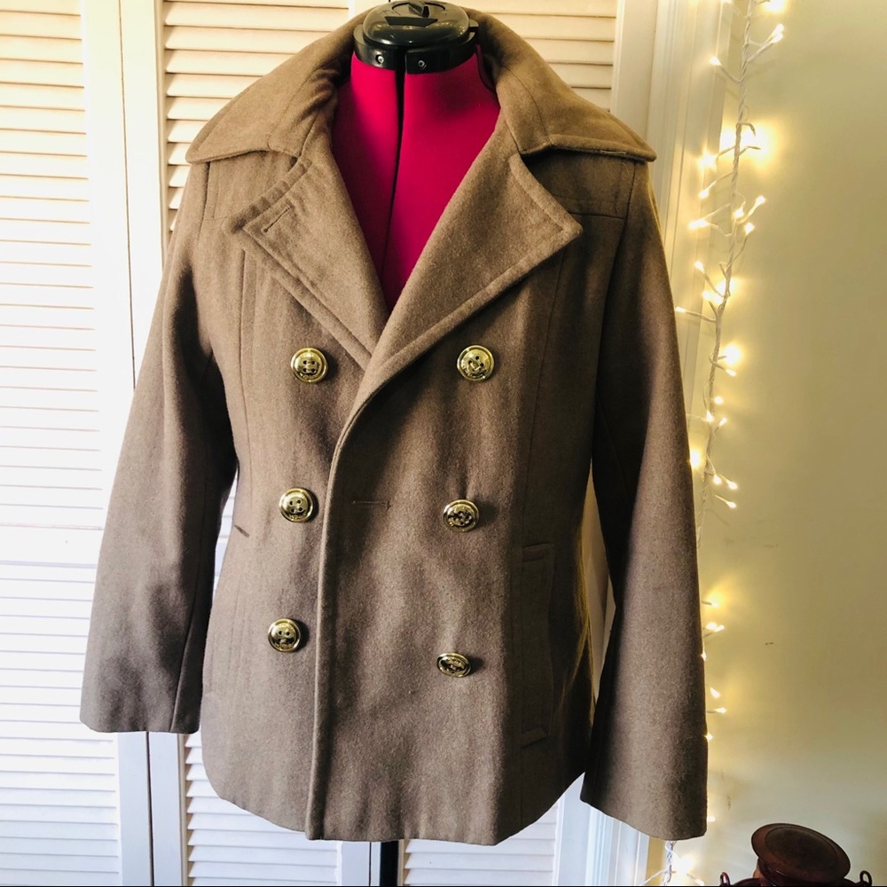 🔴 Calvin Klein brown peacoat | size 8